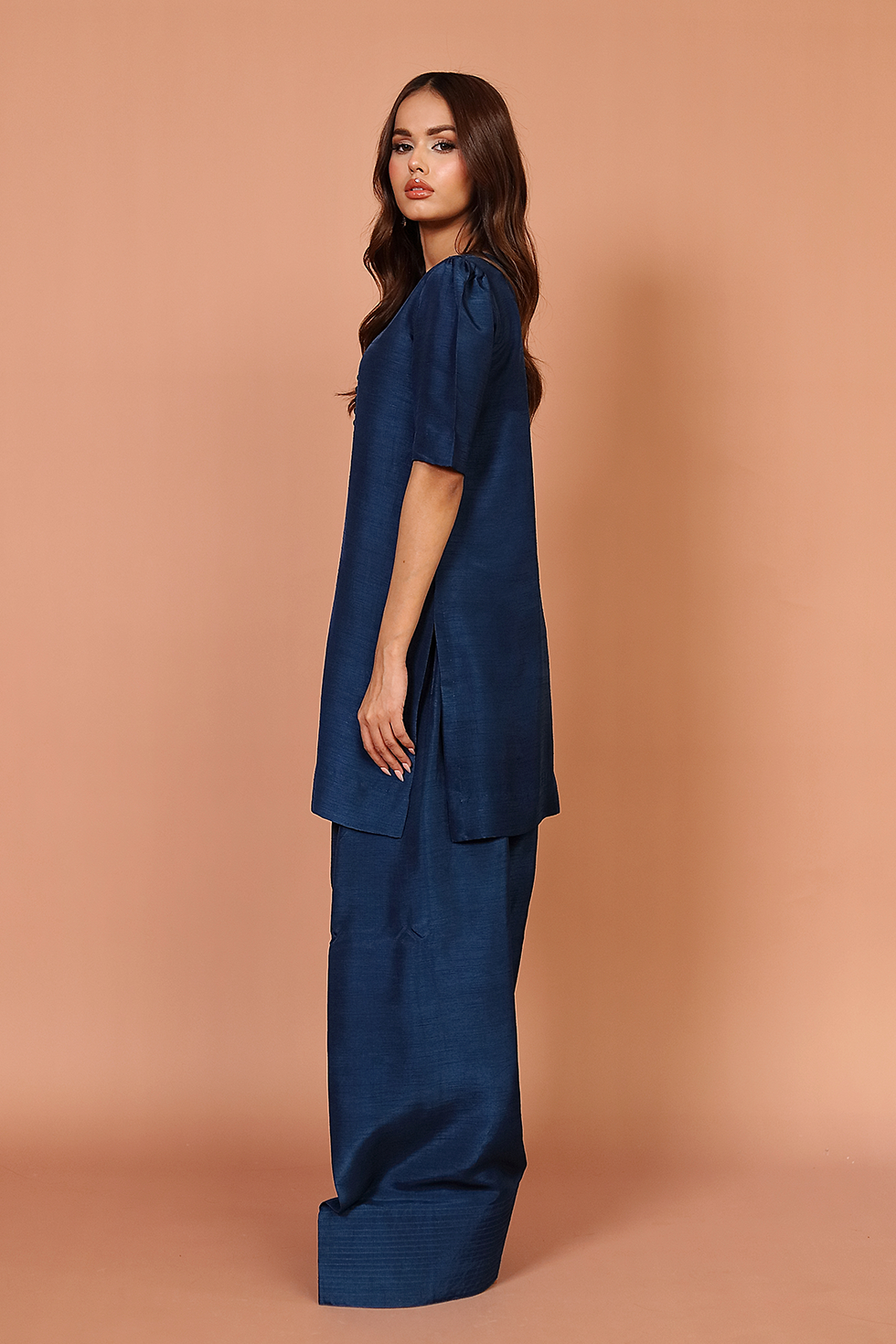 Navy Blue Farshi