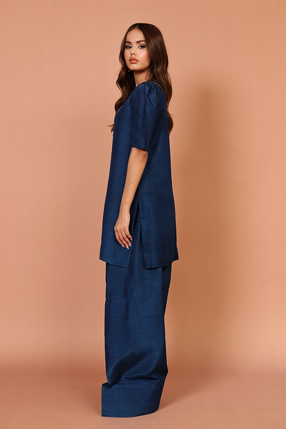 Navy Blue Farshi