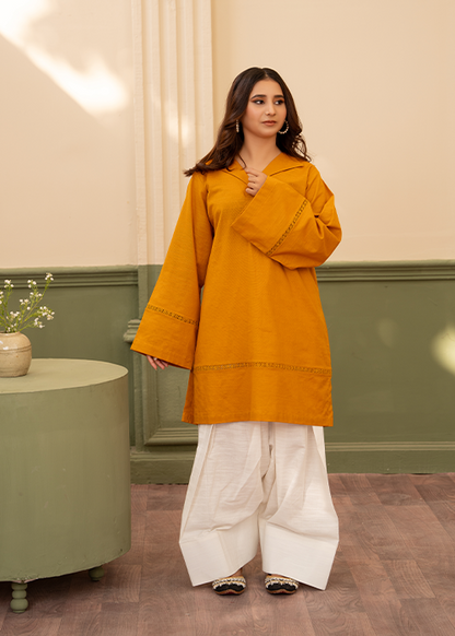 Suhaani casual pret ensemble by Uzman Yasen