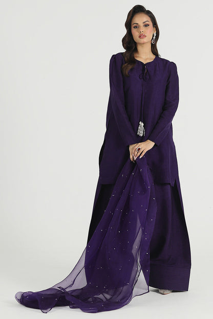 Muave casual pret farshi shalwar by Uzman Yasen